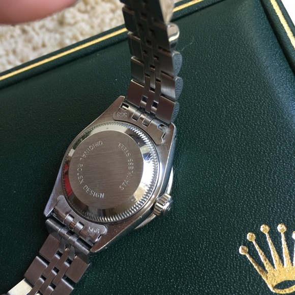 Ladies Rolex Datejust with diamond bezel & tapestry dial - Picture 5 of 6
